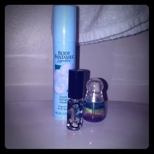 Kat Von Dee, Estee Lauder and fragrance spray